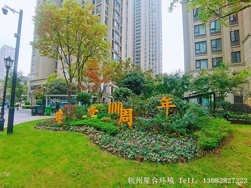 小区绿化养护草坪