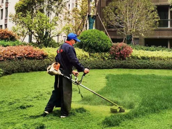 一线工业作业割草