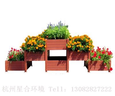 绿化养护木质花箱