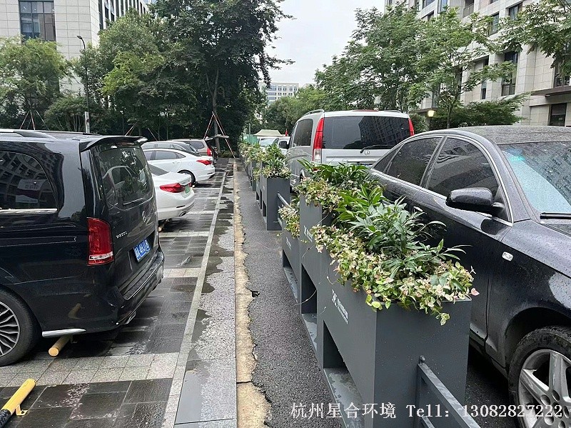 商业绿化工程改造后