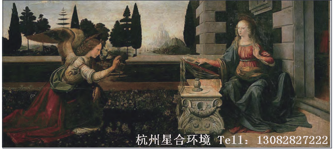 图9植物株摆-受胎告知（达芬奇） 