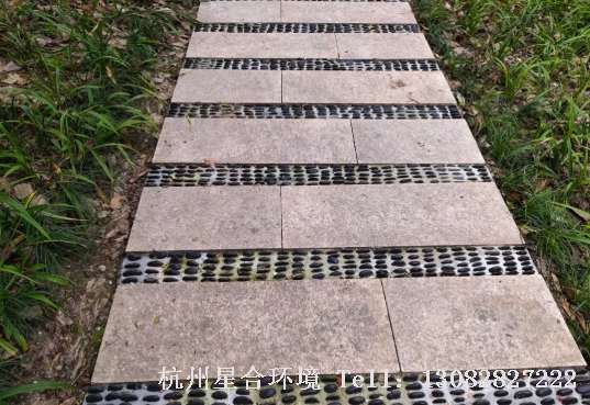 园林景观-鹅卵石做步道