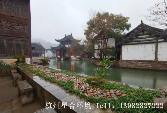 园林景观-鹅卵石做装饰